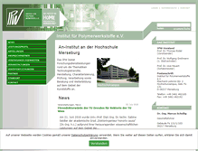 Tablet Screenshot of ipw-merseburg.de